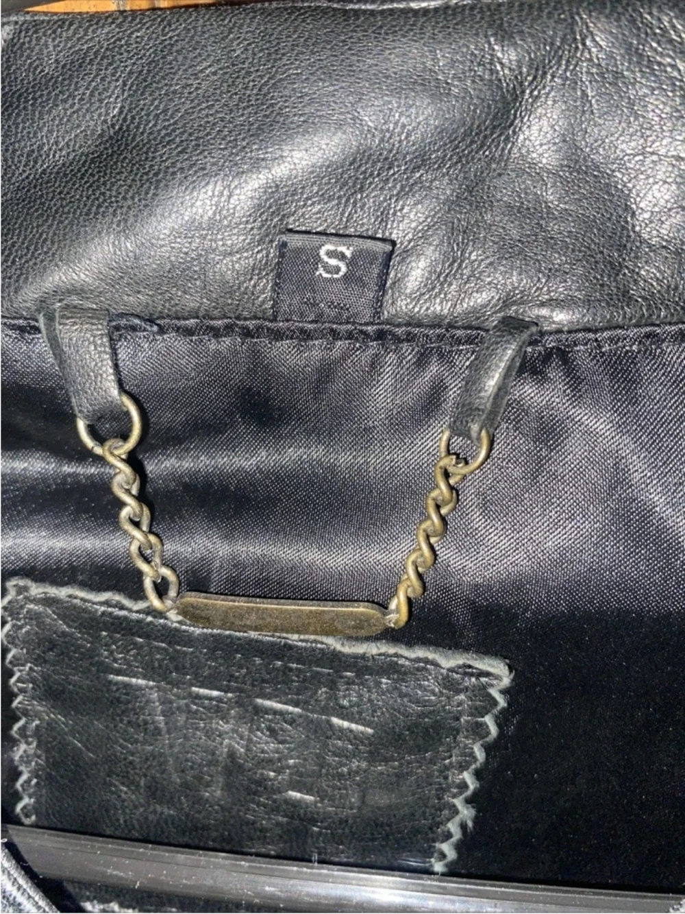 Vintage NORTHAMPTON 90s Y2K Cropped Quilted Leather Baseball Jacket-Black-SMALL - Picture 4 of 5